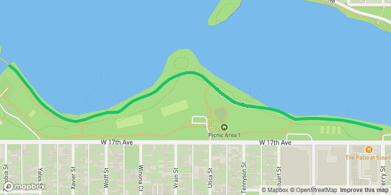 Map preview of Sloan's Lake Trail