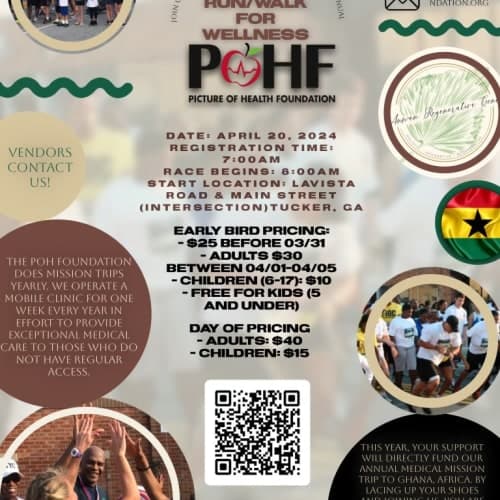 Picture Of Health Foundation 5k Wellness Run/walk Event