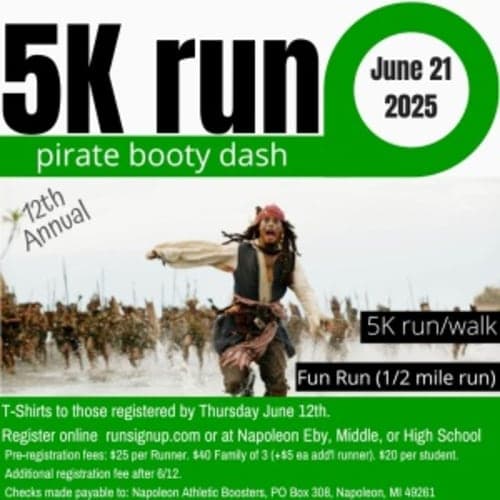 Pirate Booty Dash 5k Run/walk/funrun