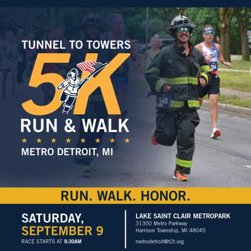 Tunnel To Towers 5k Run & Walk - Metro Detroit, Mi