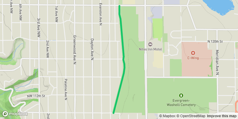 Map preview of Interurban Trail