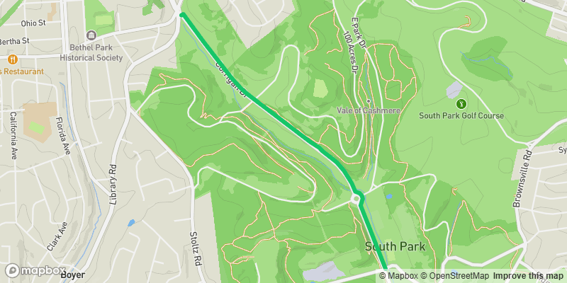 Map preview of Corrigan Walkway