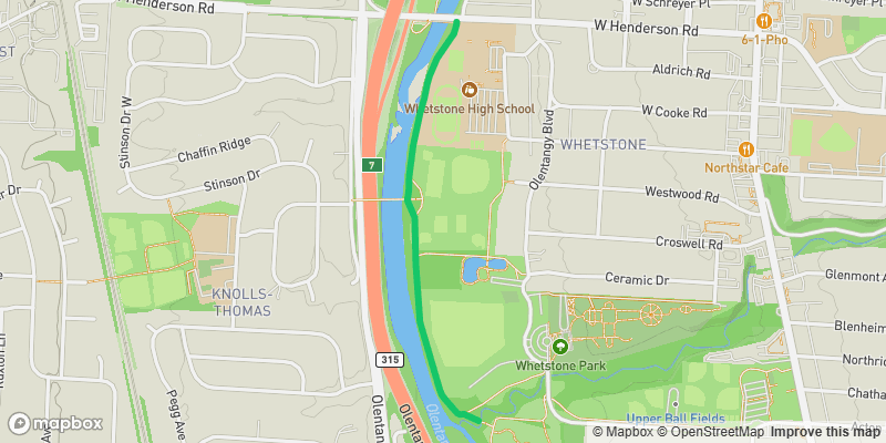 Map preview of Olentangy Trail