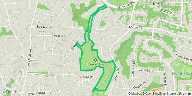Map preview of Ironwood Trail
