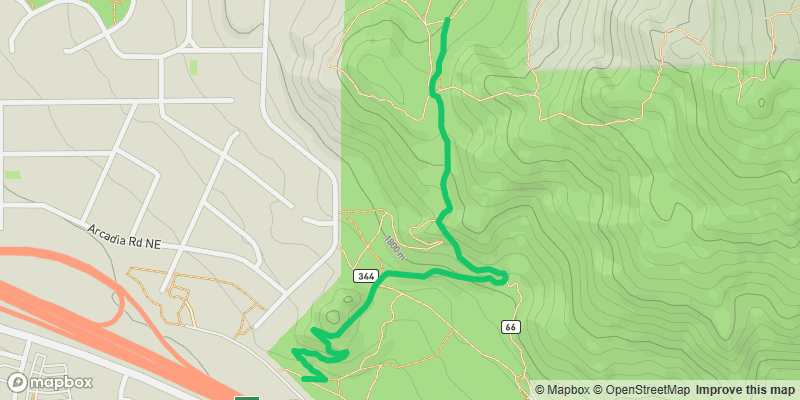 Map preview of Foothills Trail