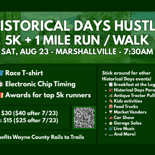 Historical Days Hustle – 5k Run/walk