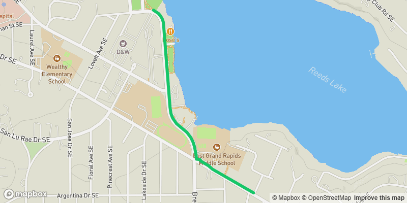 Map preview of Reeds Lake Trail