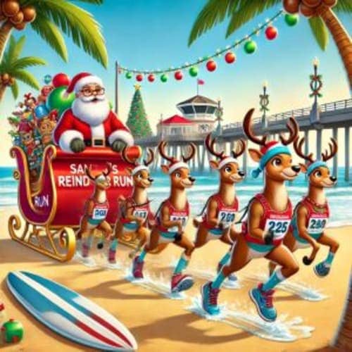 Santas Reindeer Run - 5k, 10k, And Half Marathon