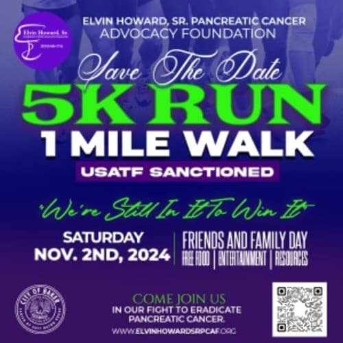 Elvin Howard, Sr. Pancreatic Cancer Advocacy Foundation 5k