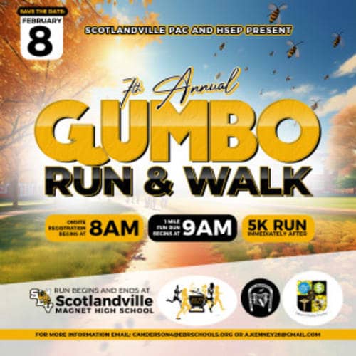 Smhs Pac And Hsep Gumbo Run 5k & 1 Mile Fun Run