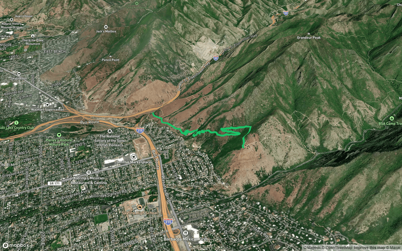 Bonneville Shoreline Trail - Grandeur Peak Section