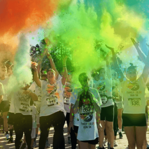 St. Johns County Parks & Rec Family Color Run 5k