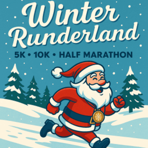 Winter Runderland 5k, 10k, & Half Marathon. Kids Dash